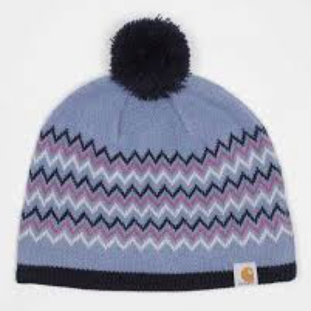WOMENS CARHARTT PATTERNED CHEVRON BEANIE